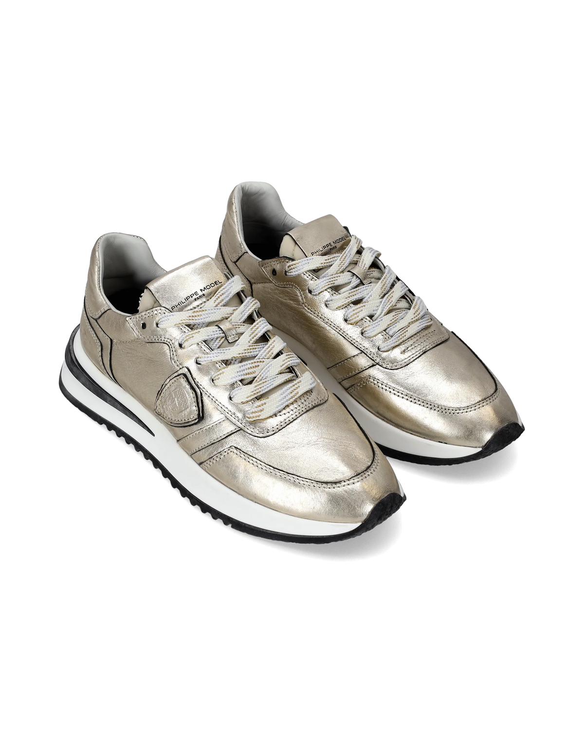 スニーカー Philippe Model Paris Sneakers & Slip-On Gold Philippe Model Paris Comfortable Fabric Sneakers In Gold