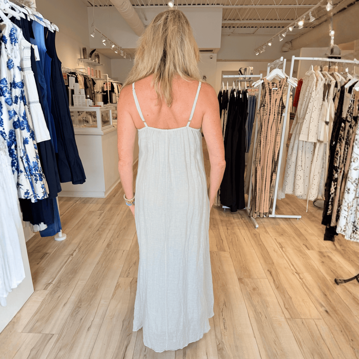 beige dress in store CSS - Serafina | Range Boutique Pants store