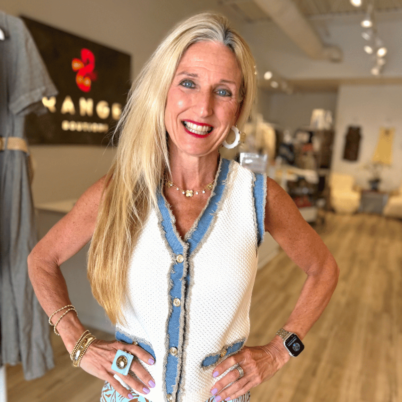 Knit Tank with Denim