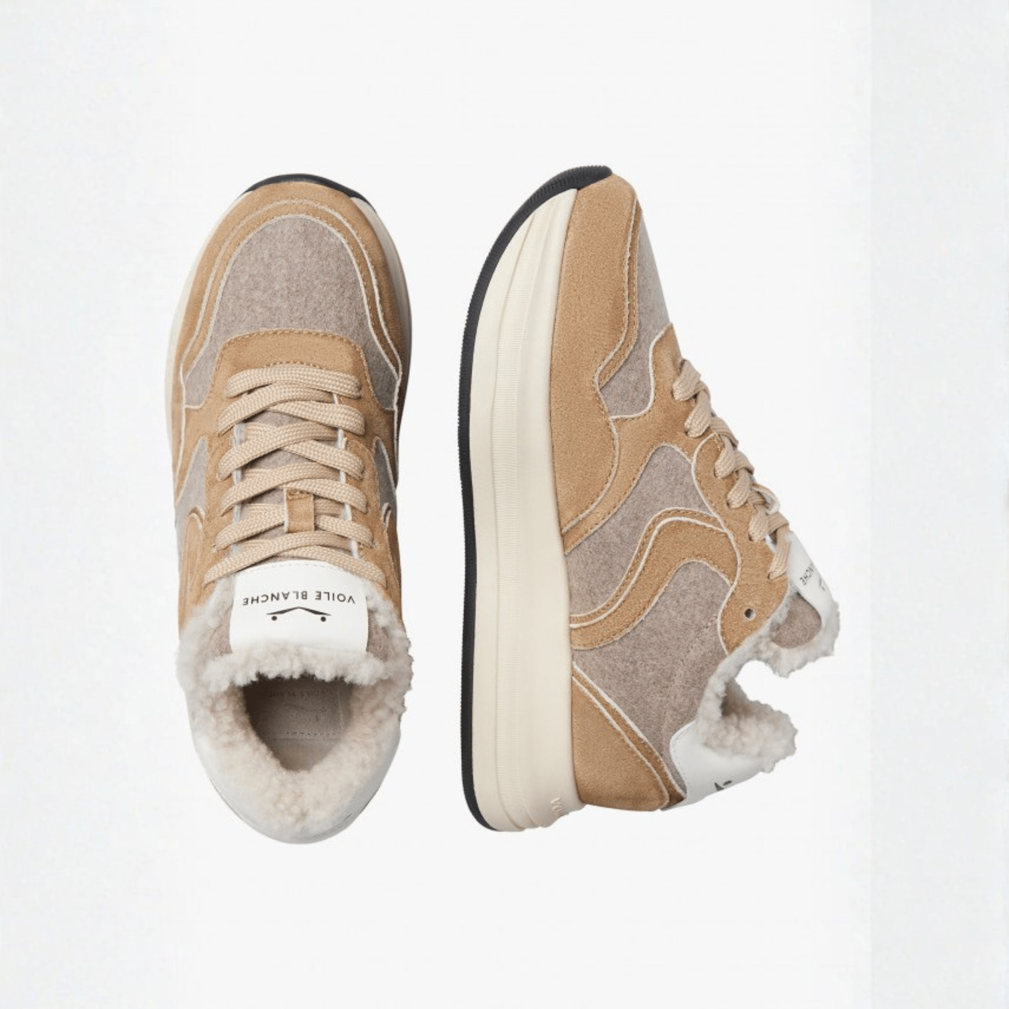 Melany Fur Brown Sneakers