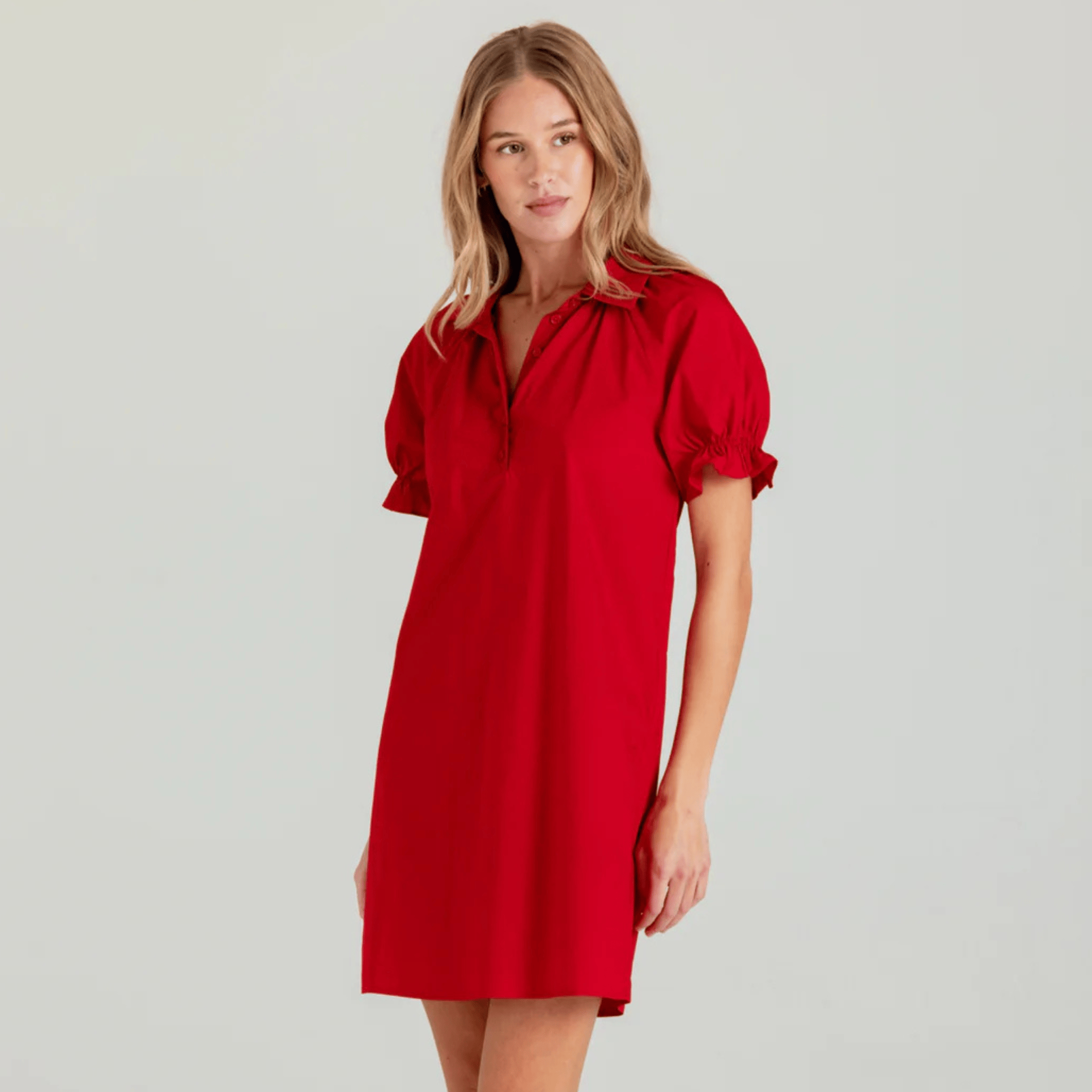 Red Crew Dress