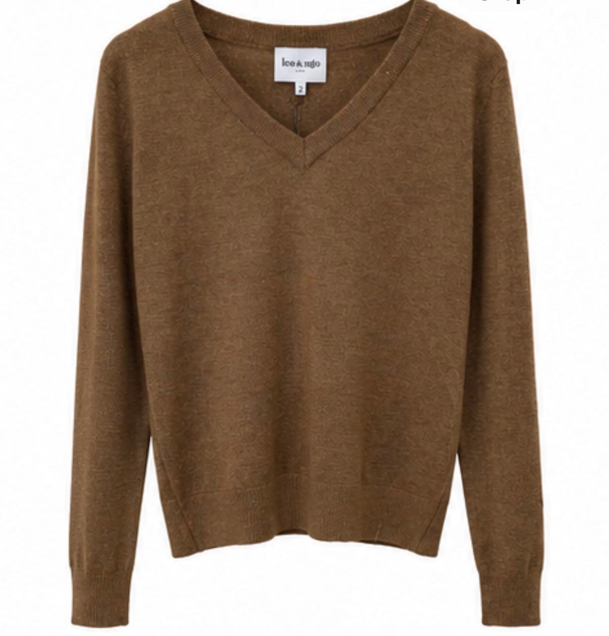 V Neck Shimmer sweaters