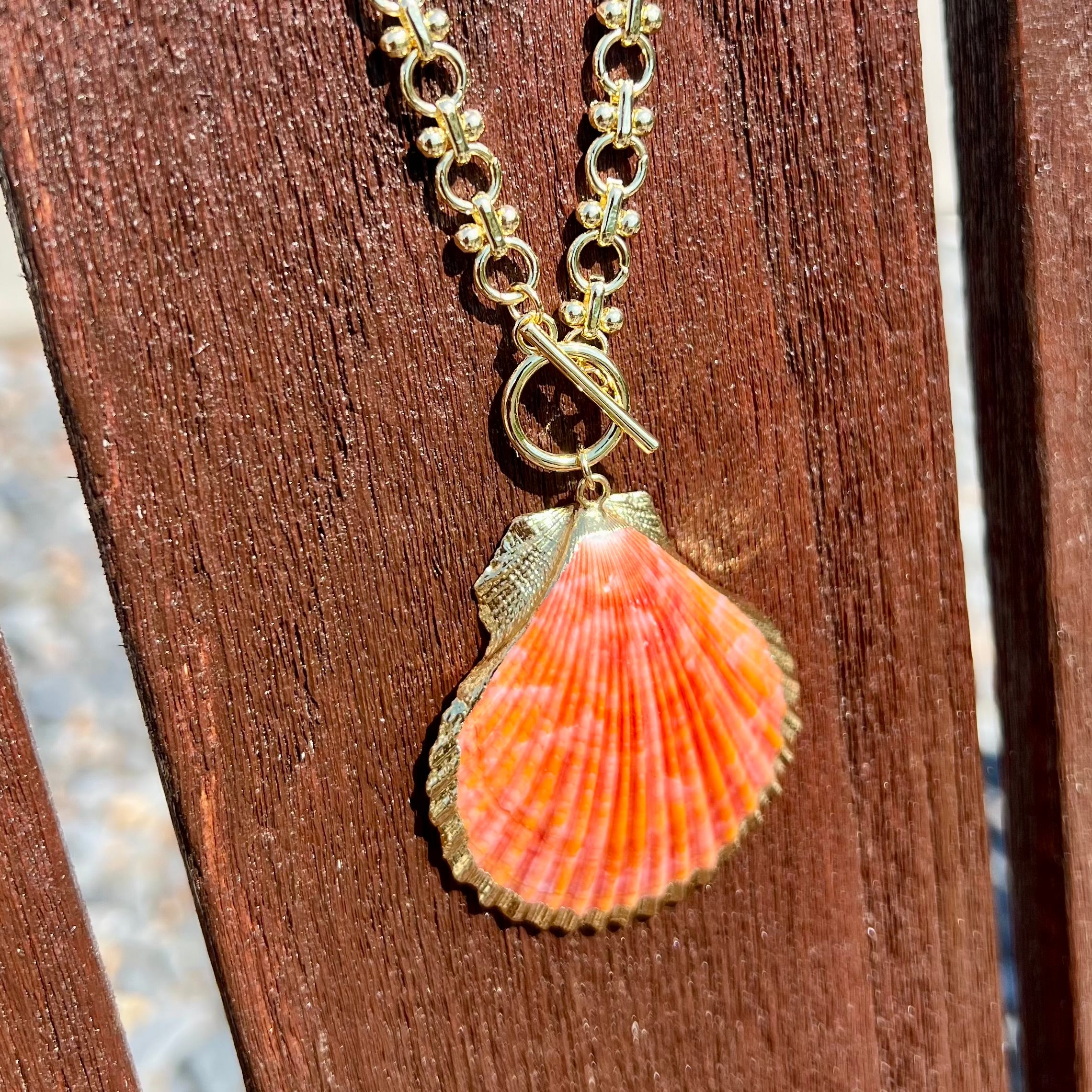 Shell Necklace Pink