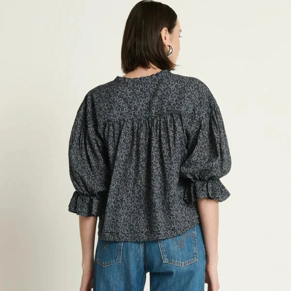 Scarlet Pintuck Top