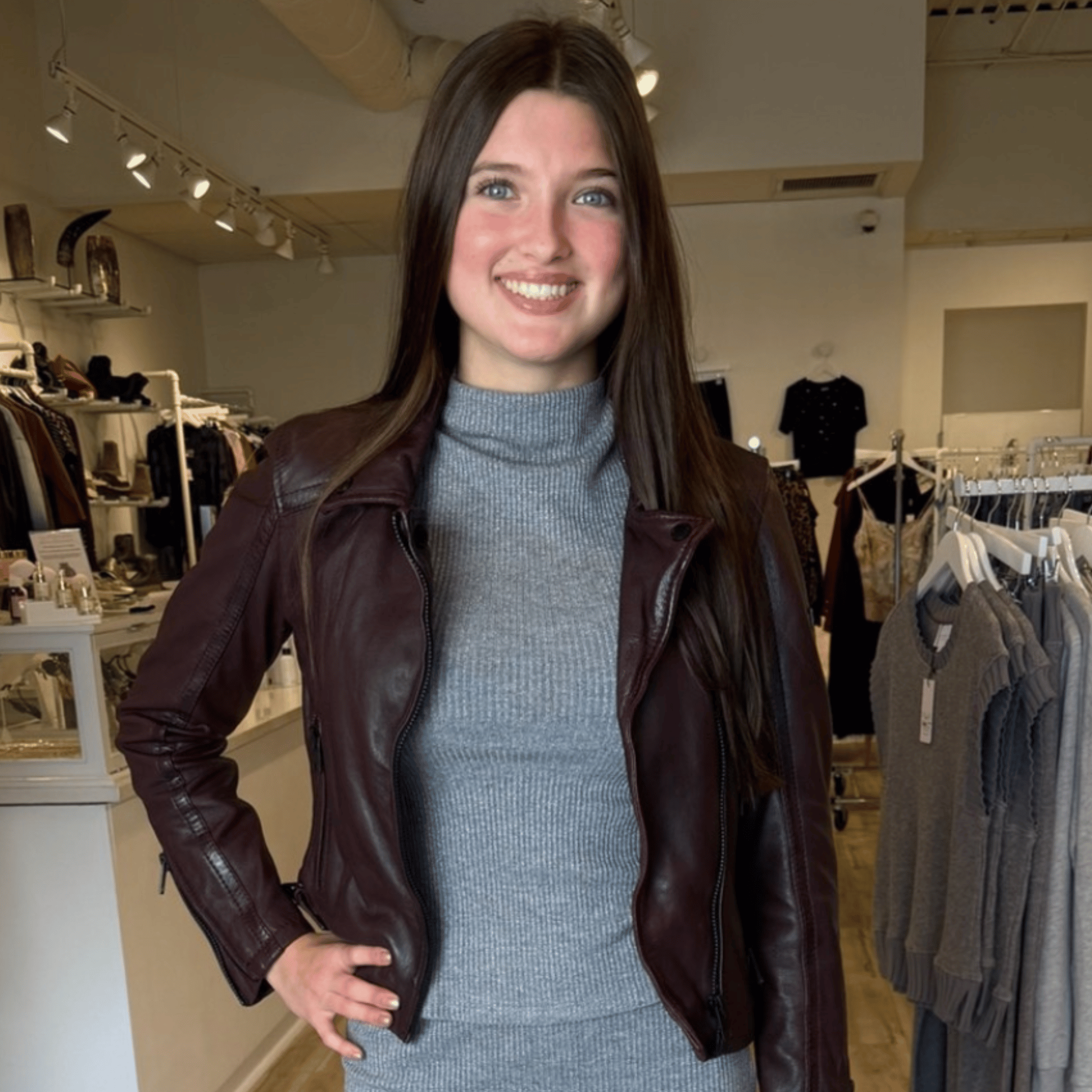 Alma Soft Grey Top | Range Boutique