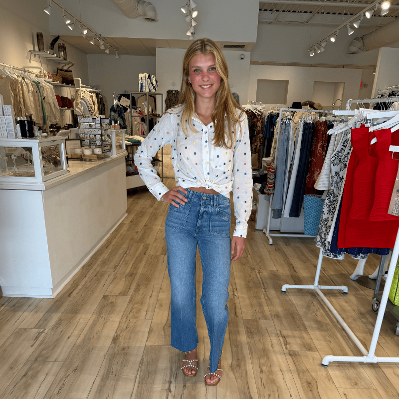 Boyfriend Shirt Dot | Range Boutique