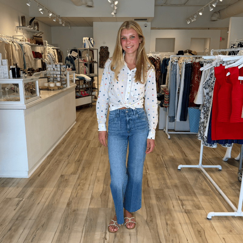 Boyfriend Shirt Dot | Range Boutique