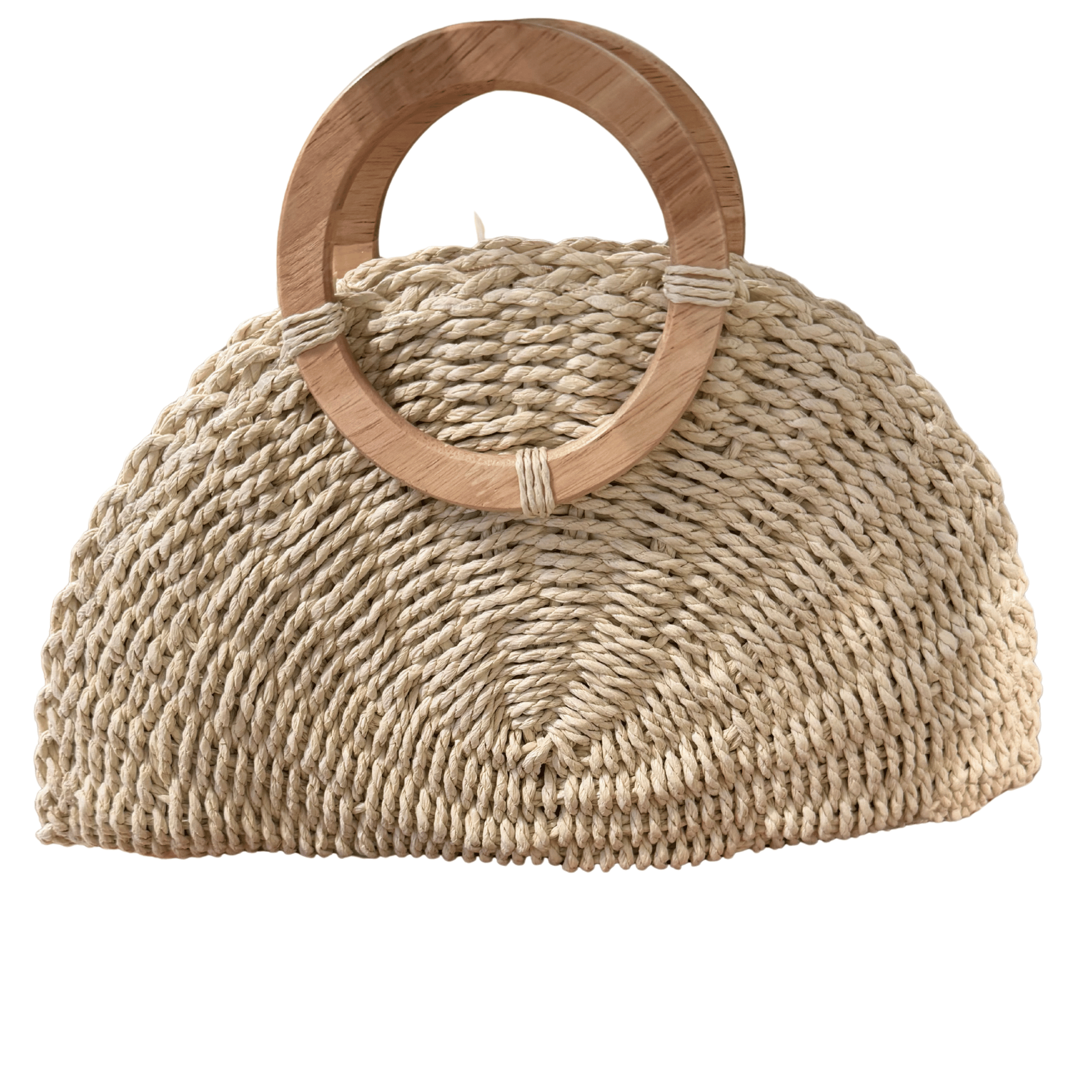 CSS - Beige Half Moon Bag