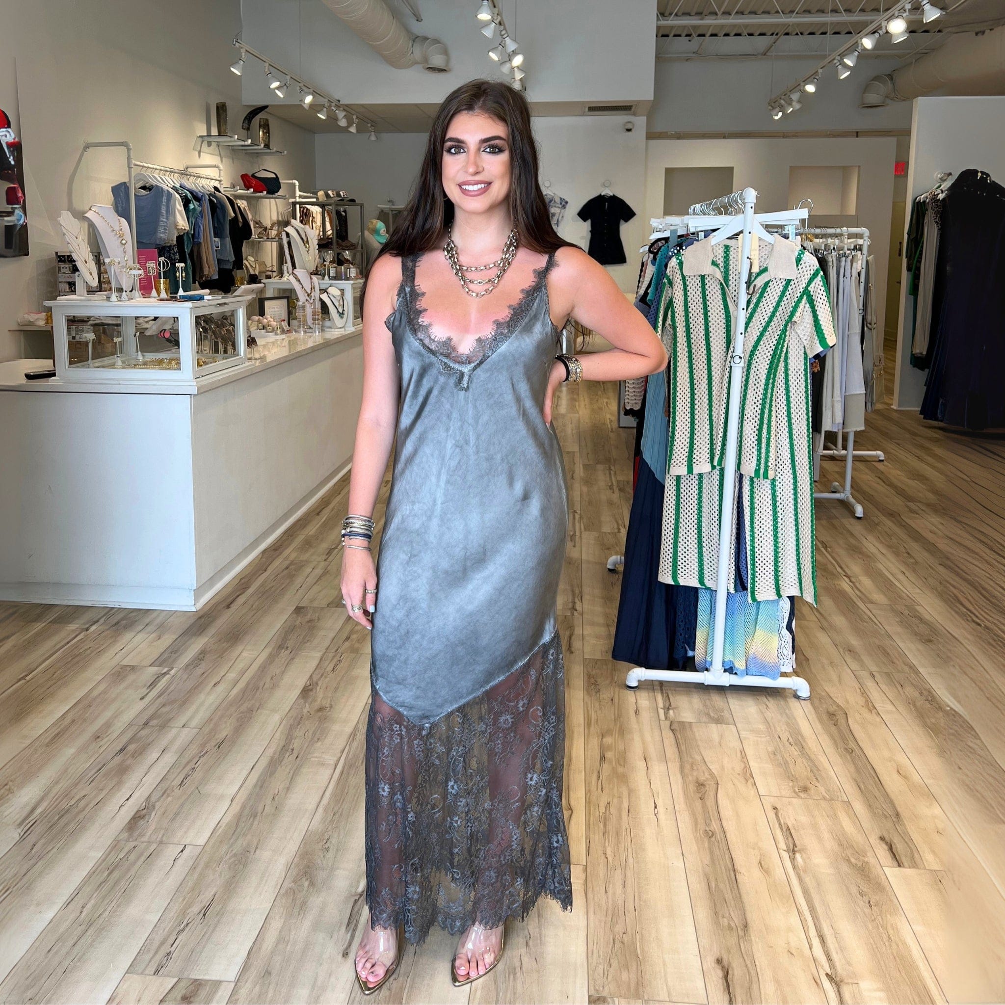 CSS - Silky Lace Dress