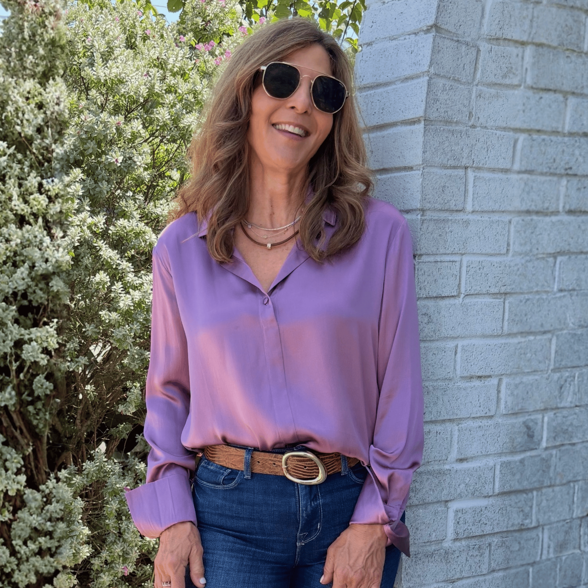 Daria Purple Blouse