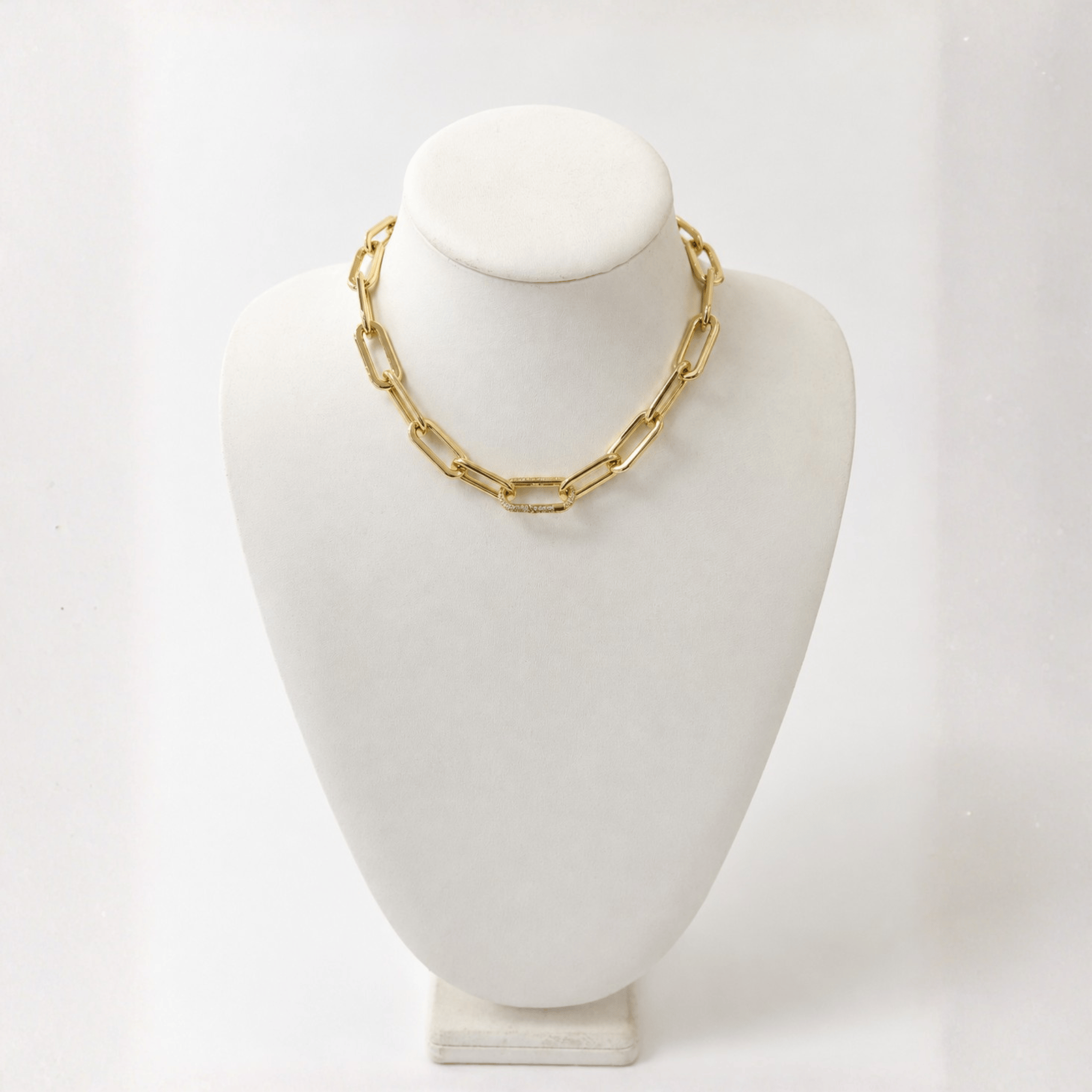 Gold Link short Necklace