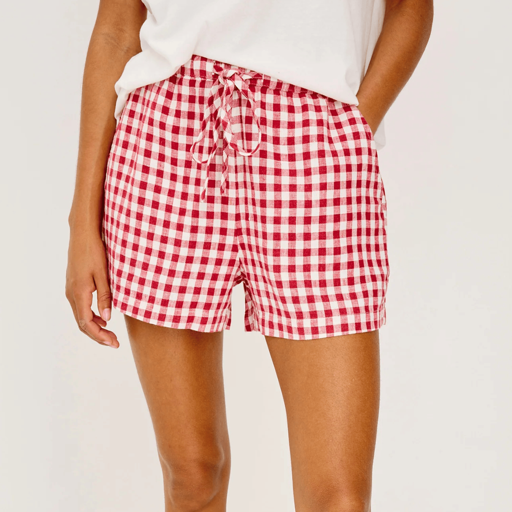 Jenner  Plaid Shorts