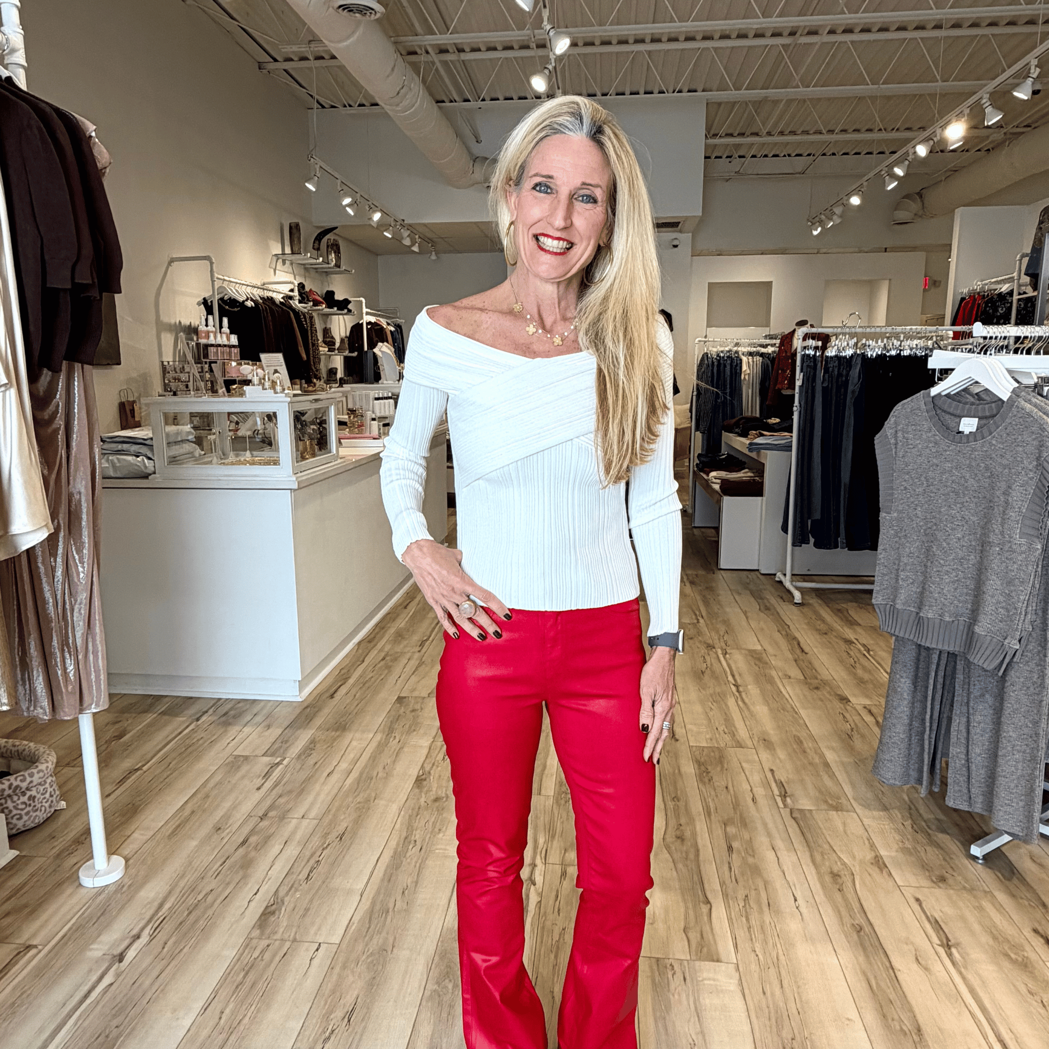 Karina - Soft Cream Blair Top