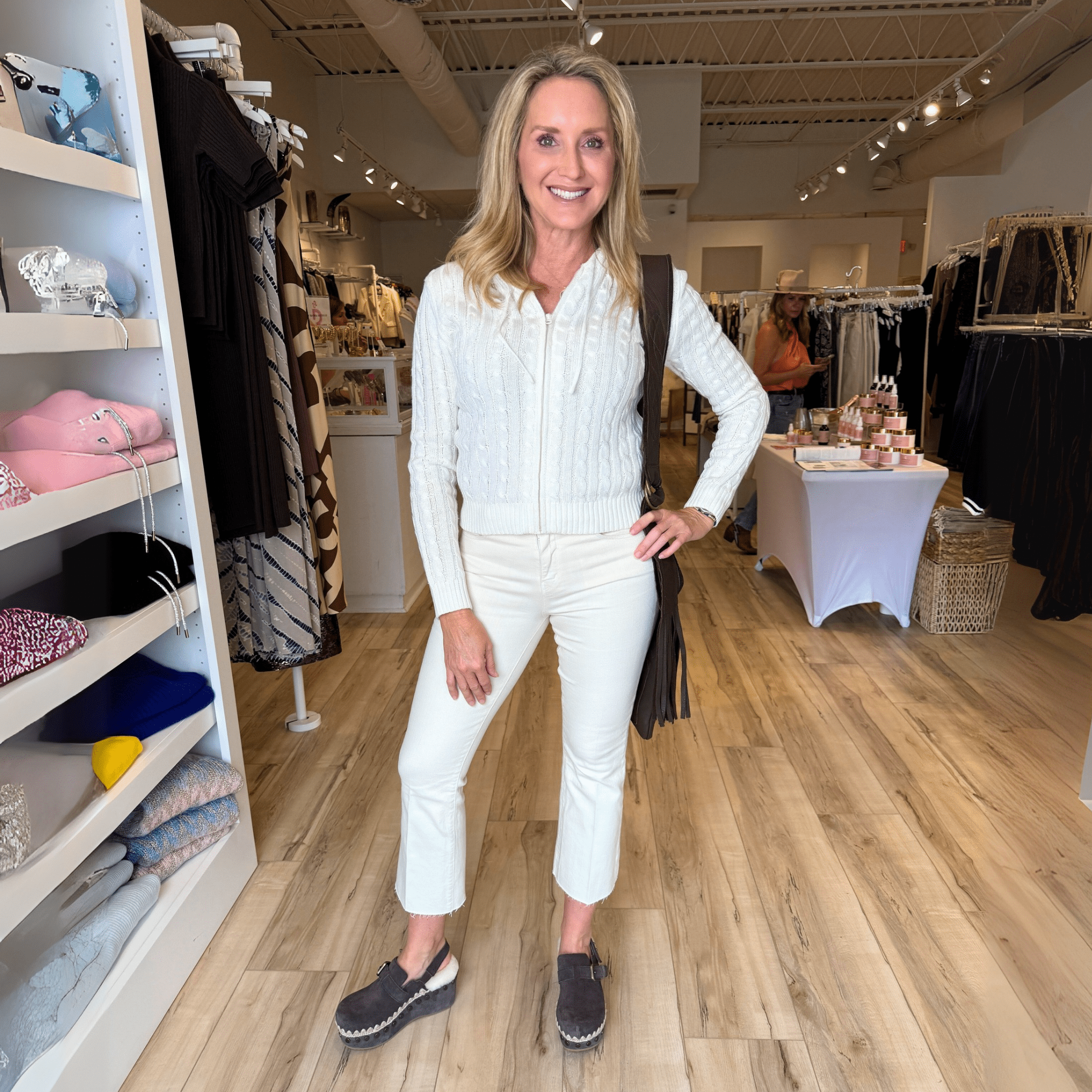 Kendra Vintage White Cropped Flare