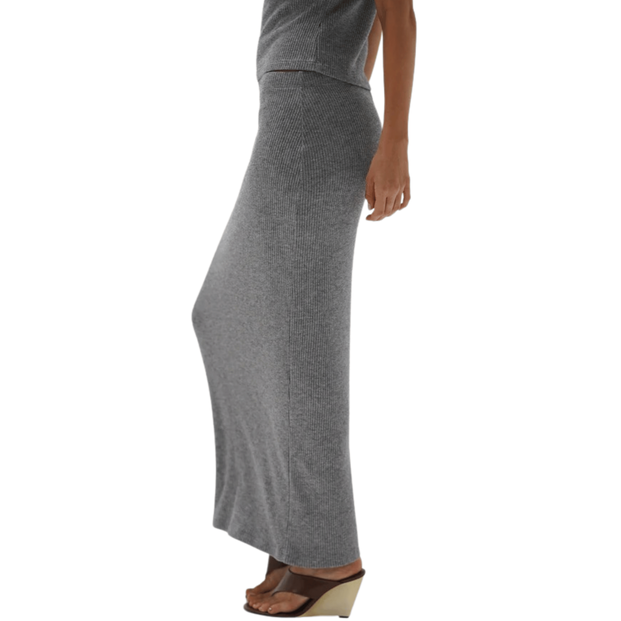 LNA - Soph Skirt Soft Grey
