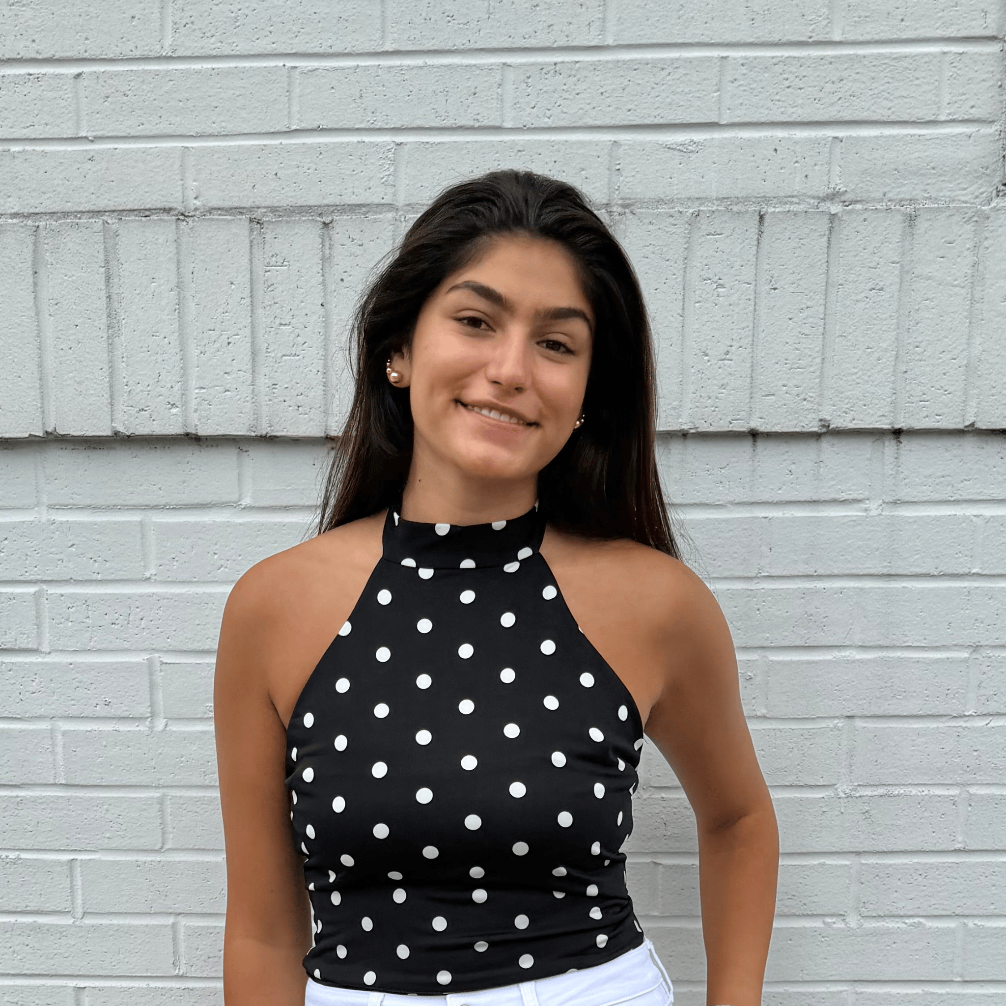 Lolita Black Polka dot Top
