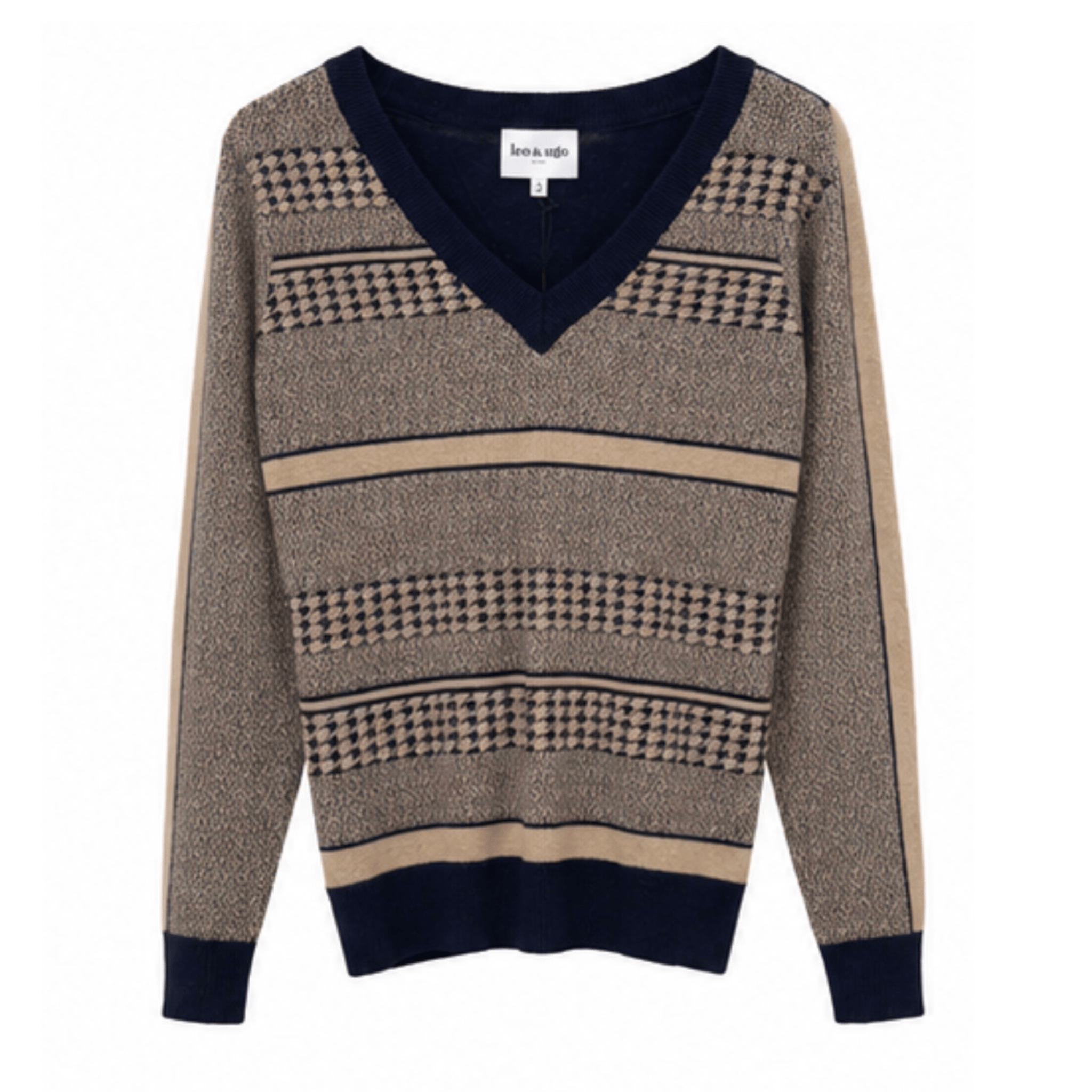 Lurex Navy Sweater