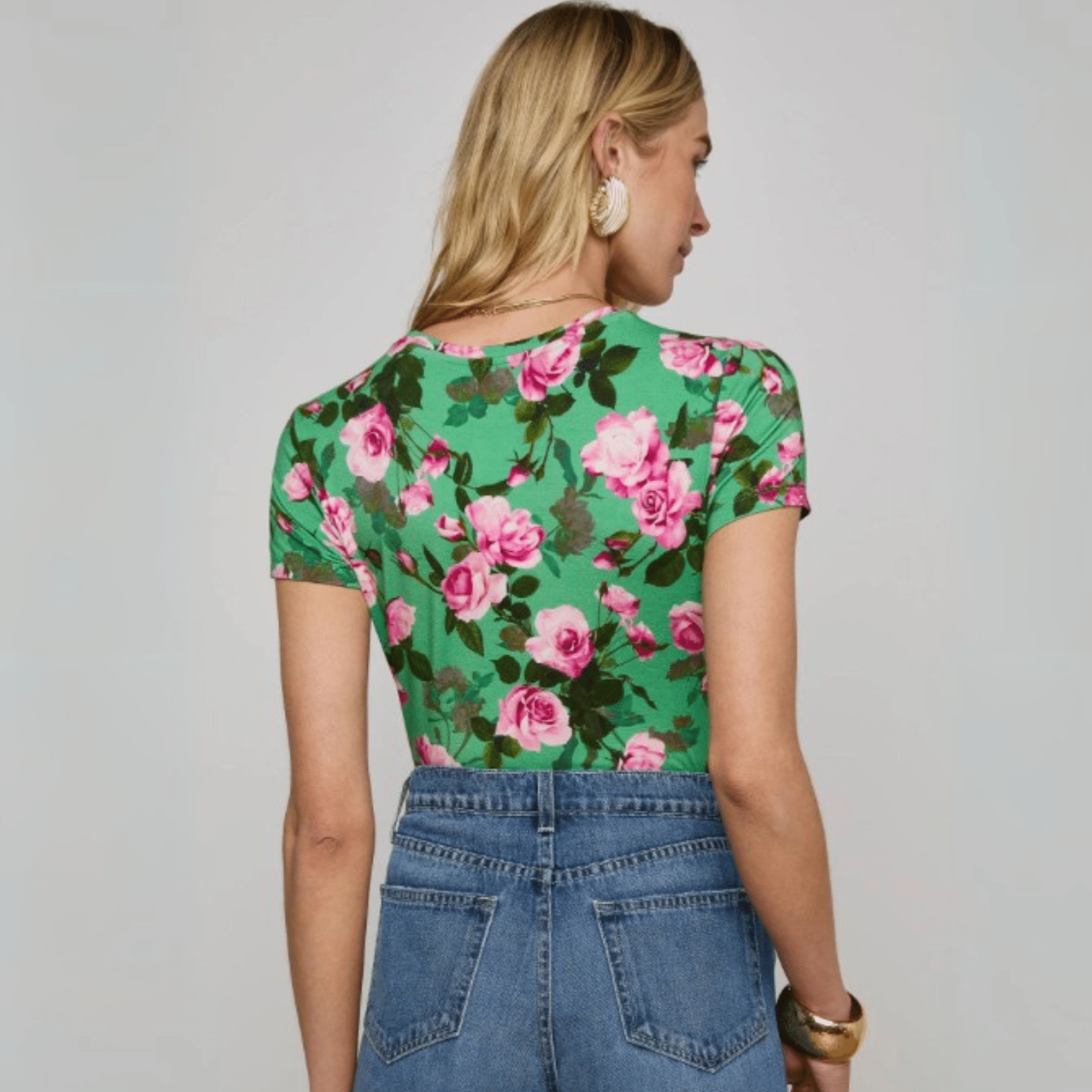 Ressi Crew Green Print