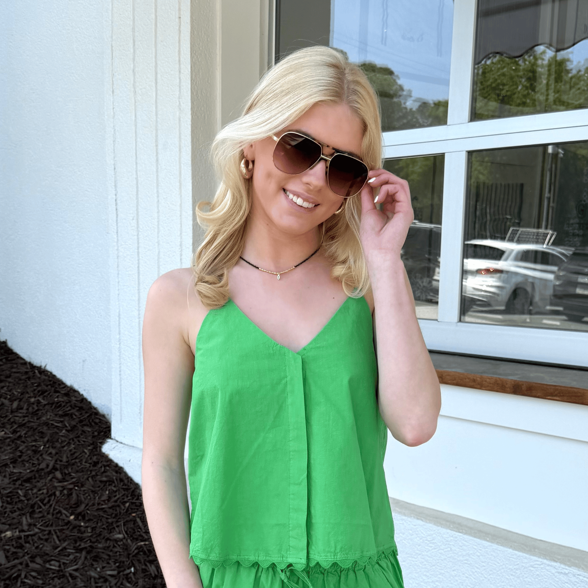 Rexy Green Top