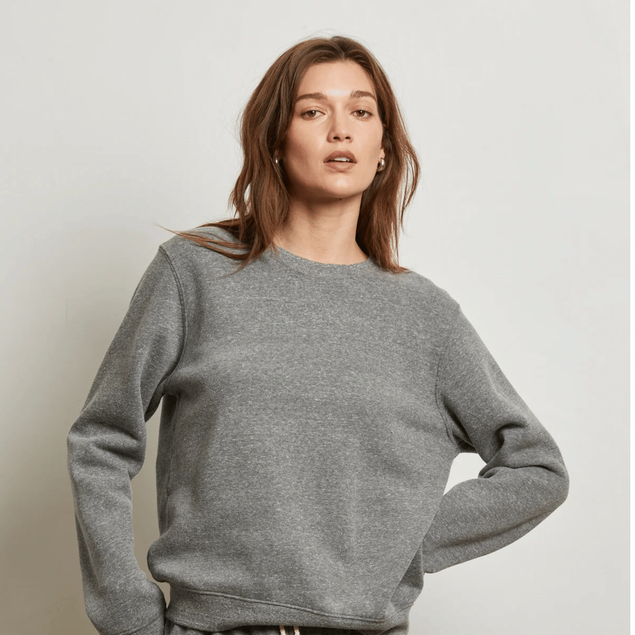 Scarlett  Charcoal Grey Fleece