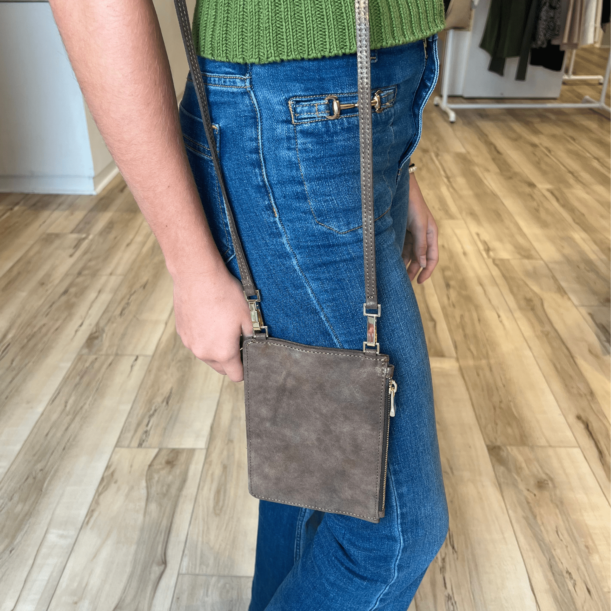 Streets Ahead - Phone Bag Choc