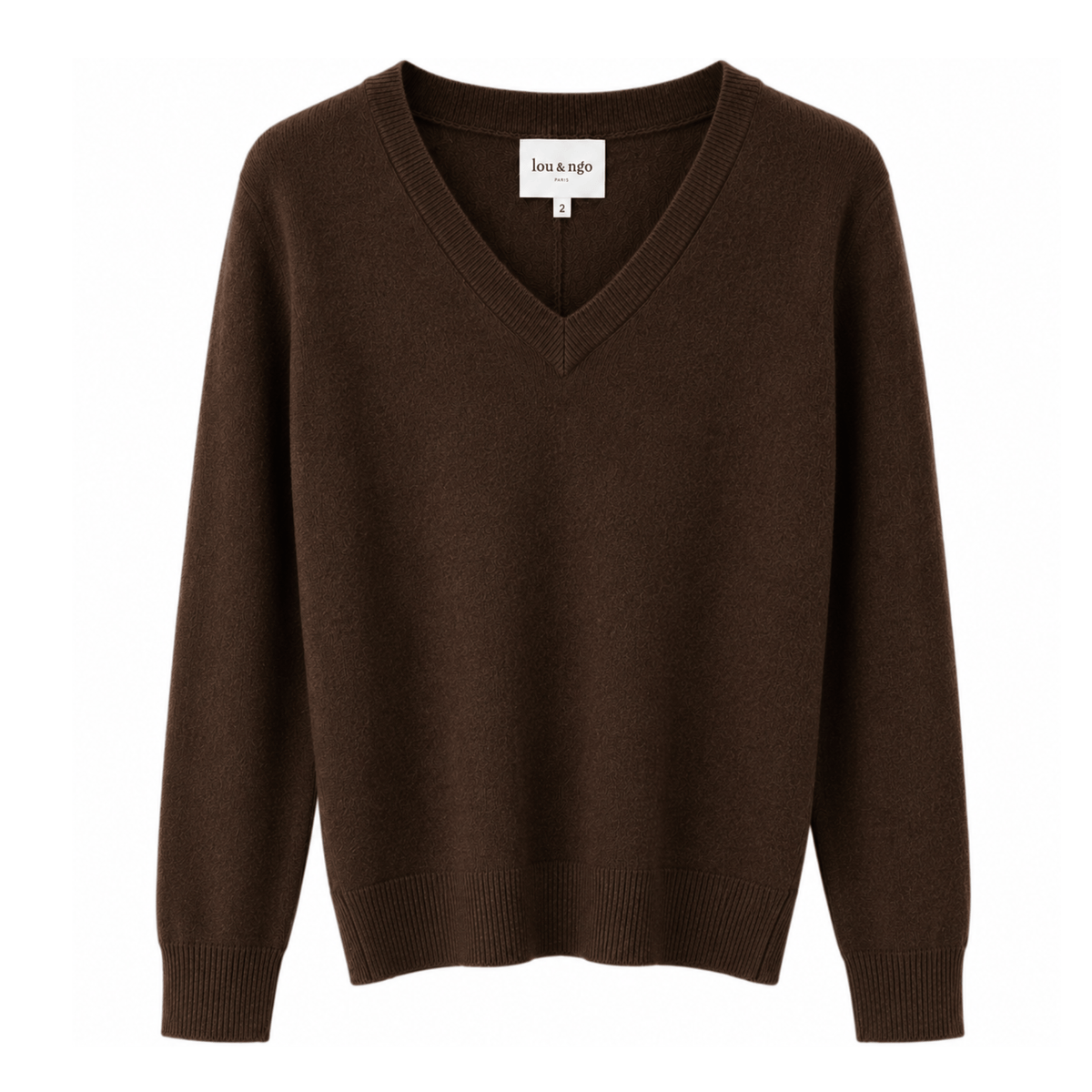 V Neck Shimmer sweaters