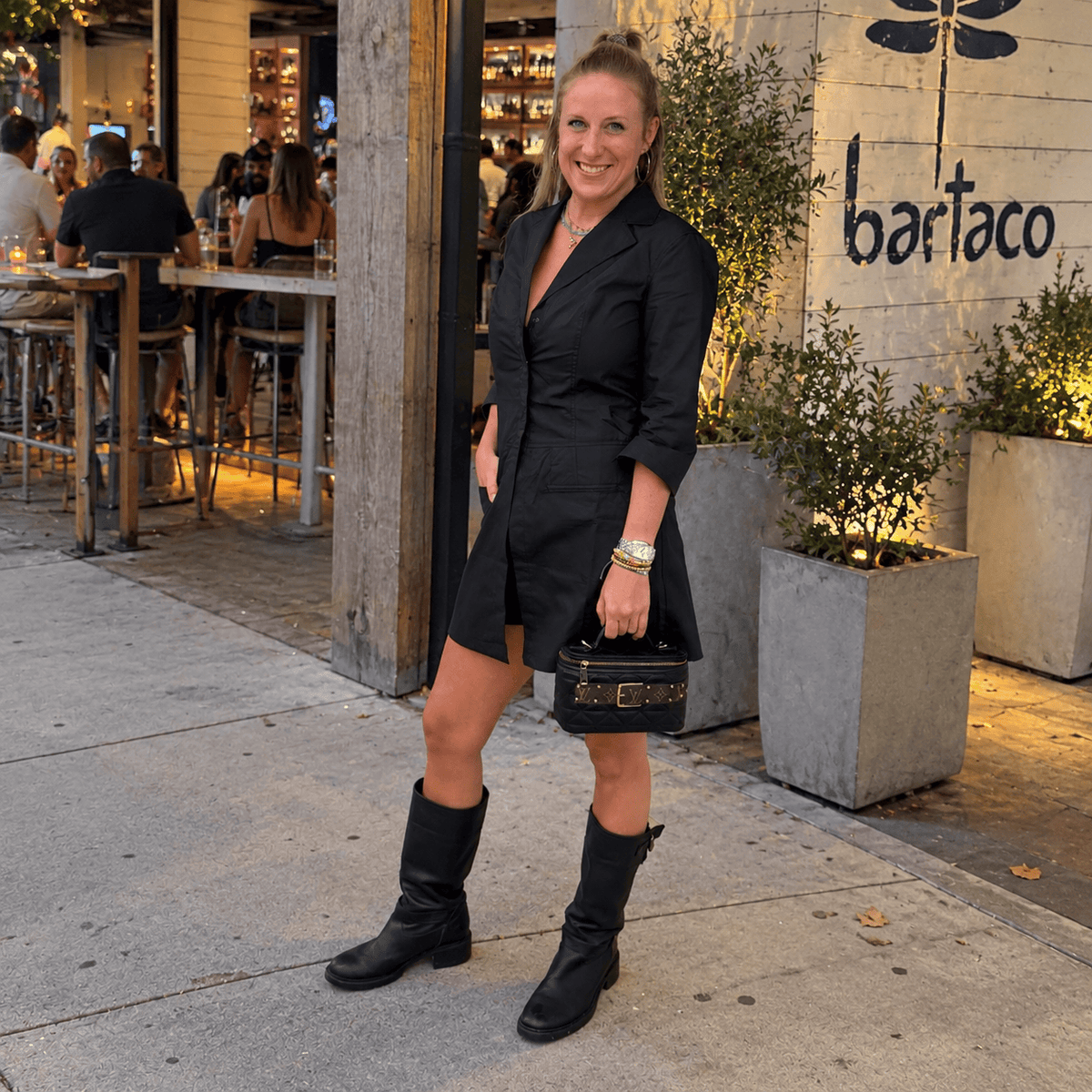 XOXO - Sabrina Dress With Shorts in Black
